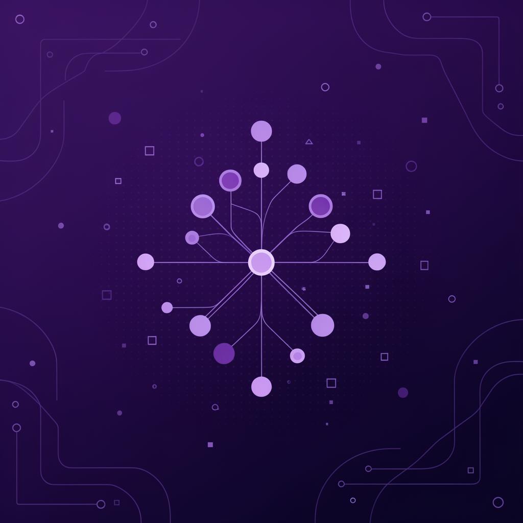 Illustration: Netzwerkgraph mit internen Links zwischen Website-Seiten